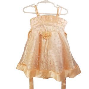 S. Square Special Easter occasion dress 12 months Peach
